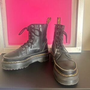 Adore Black Chunky Combat Boots